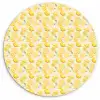 Frans - Citroen - Strepen - Geel - Groen Wandcirkel plexiglas klein 852 -3d