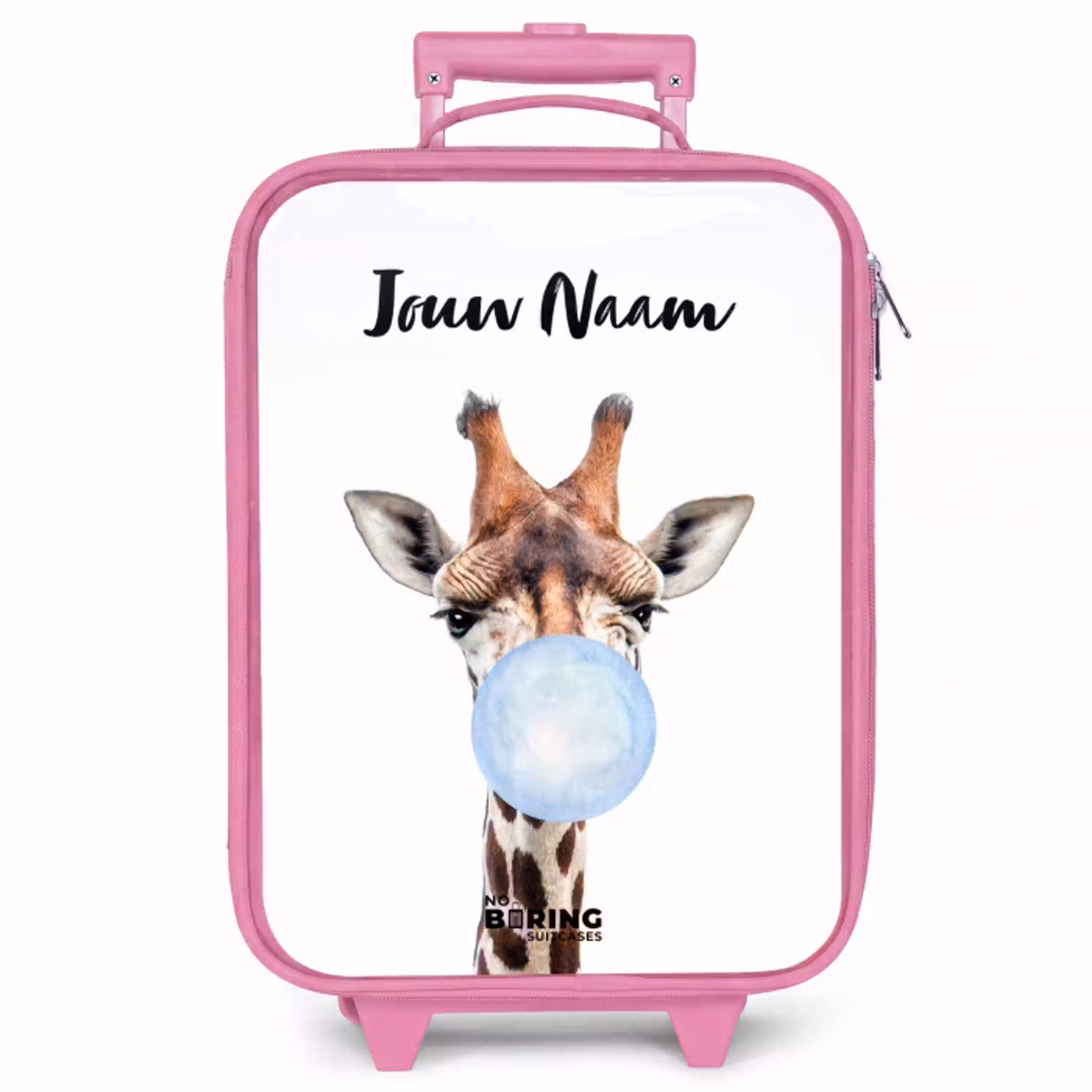 Kauwende Kobus blauw Kinderkoffer - Roze klein -zzz_website3d