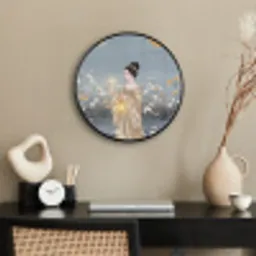 Aziatisch - Vrouw - Kimono Fotolijst rond zonder passe partout klein -sfeer1