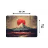Bergtop - Sneeuw - Zon Placemat vinyl groot -specs