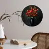 Boeket - Tulpen - Vaas - Rood Wandcirkel behangsticker klein -sfeer3