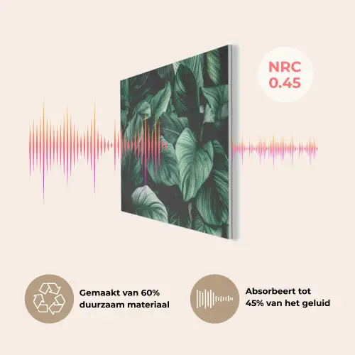Jungle - Bladeren - Tropisch - Planten - Natuur PET vilt klein -USP_NL