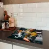 Melkmeisje - Barista - Koffie - Vintage - Kunst - Abstract - Schilderij - Oude meesters Inductie beschermer vinyl 3mm middel -sfeer3