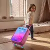 Sterren - Roze - Blauw Kinderkoffer - Roze klein -sfeer1