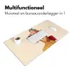 Illustratie - Mascara - Vrouw - Geel Muismat XXL klein -sfeer4