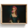 Vrouw - Portret - Kauwgombel Dienblad Rechthoek middel -z3d_shopping