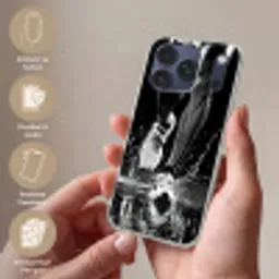 Hardloopschoenen - Rennen - Druppels - Zwart Telefoonhoesje iPhone 17 Pro Max klein -sfeer3_DE
