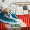 Ciao bella - Tekstwolk - Strepen - Oranje Wandkleed katoen klein -sfeer9