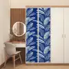 Blad - Palm - Blauw deurposter klein 289 -sfeer3