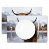 Schotse hooglander - Bruin - Water Placemat vinyl groot -zzsfeer2_Kitchenyeah-website