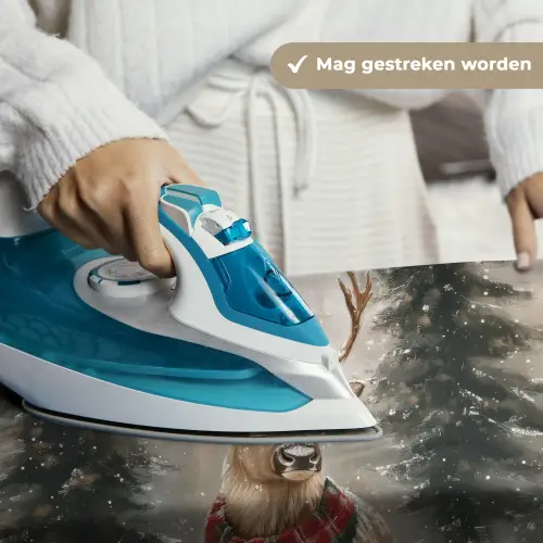 Winter - Bos - Rendier - Donker Wandkleed katoen klein -sfeer9
