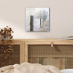 Hek - Sneeuw - Mist - Platteland - Nostalgisch plexiglas 5mm klein -sfeer4