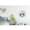 Kraanvogels - Gras - Hartvorm - Zwart Wandcirkel aluminium klein -kinderkamer