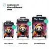 Panda met Oranje Jas en Verfspetters NBS - Handbagage koffer - Kinderen Unisex middel zzzzzzVergelijking_3EN