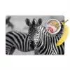 Zebra's - Zwart - Wit Placemat vinyl groot -zzzproduct_Kitchenyeah-website