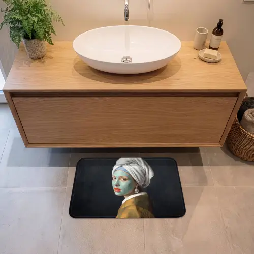 Iconisch - Modern - Kleurrijk Badmat klein -sfeer1