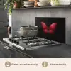 Vlinder - Rood - Minimalistisch keuken achterwand spatscherm klein -usp_NL