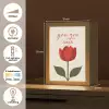 Roos - Rood - Bloem - Valentijn Light Box met kabel (Tafellamp) klein -USP_NL