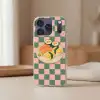 Sushi - Bord - Geblokt - Groen Telefoonhoesje iPhone 17 Pro klein -sfeer2
