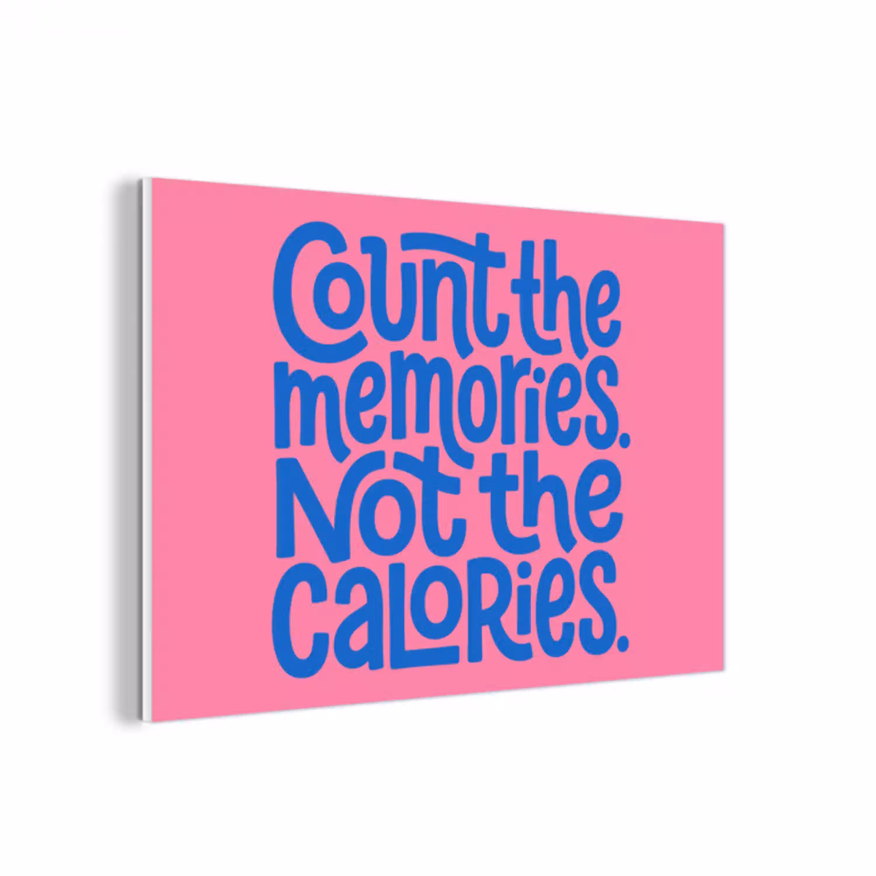 Memories - Roze - Blauw - Quote forex 5mm xxl -3d