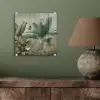 Tropisch bladerdek - Vlinders - groen - Bruin plexiglas 5mm klein -sfeer3