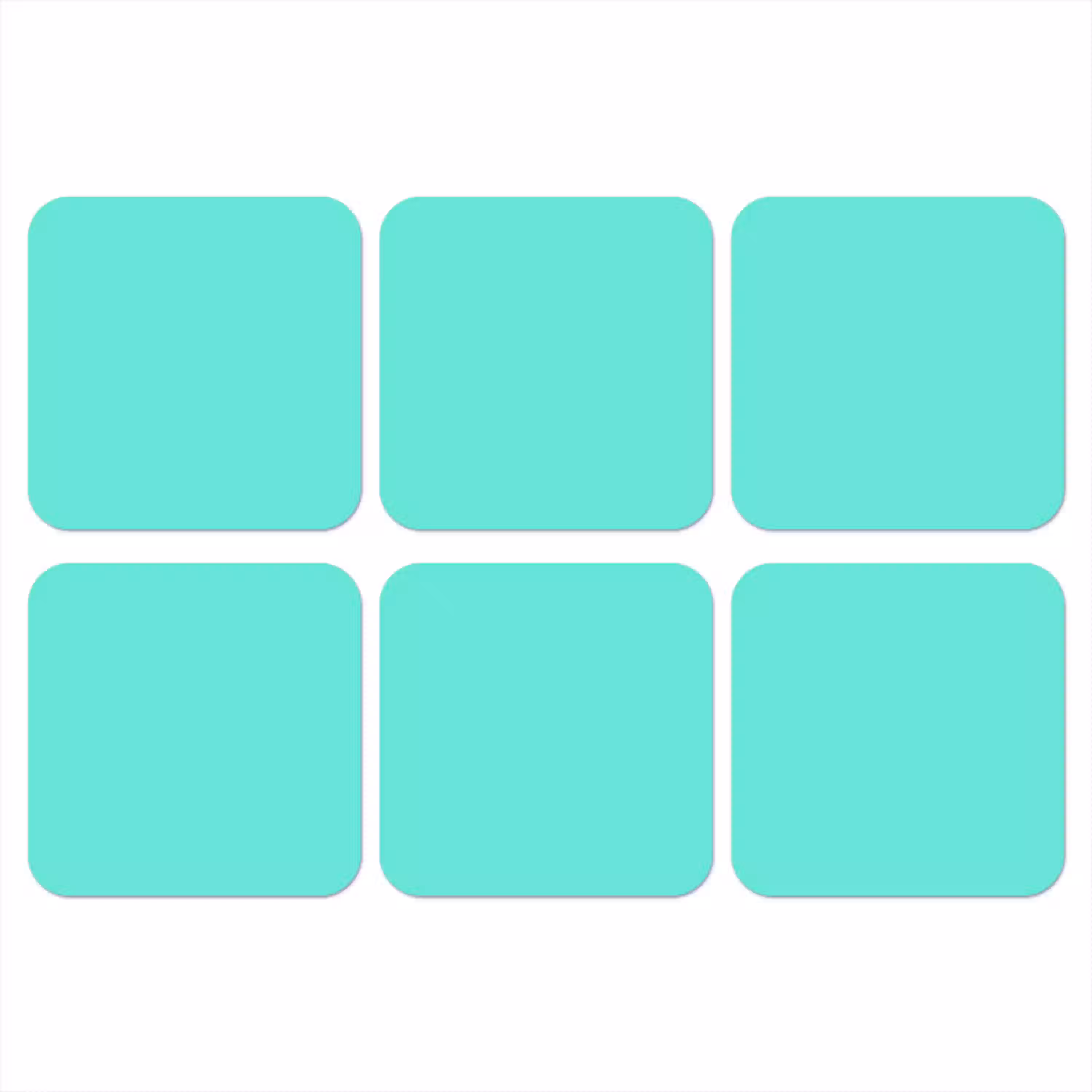 Electric - Cyan - Turkoois onderzetter kurk middel 366 -3d