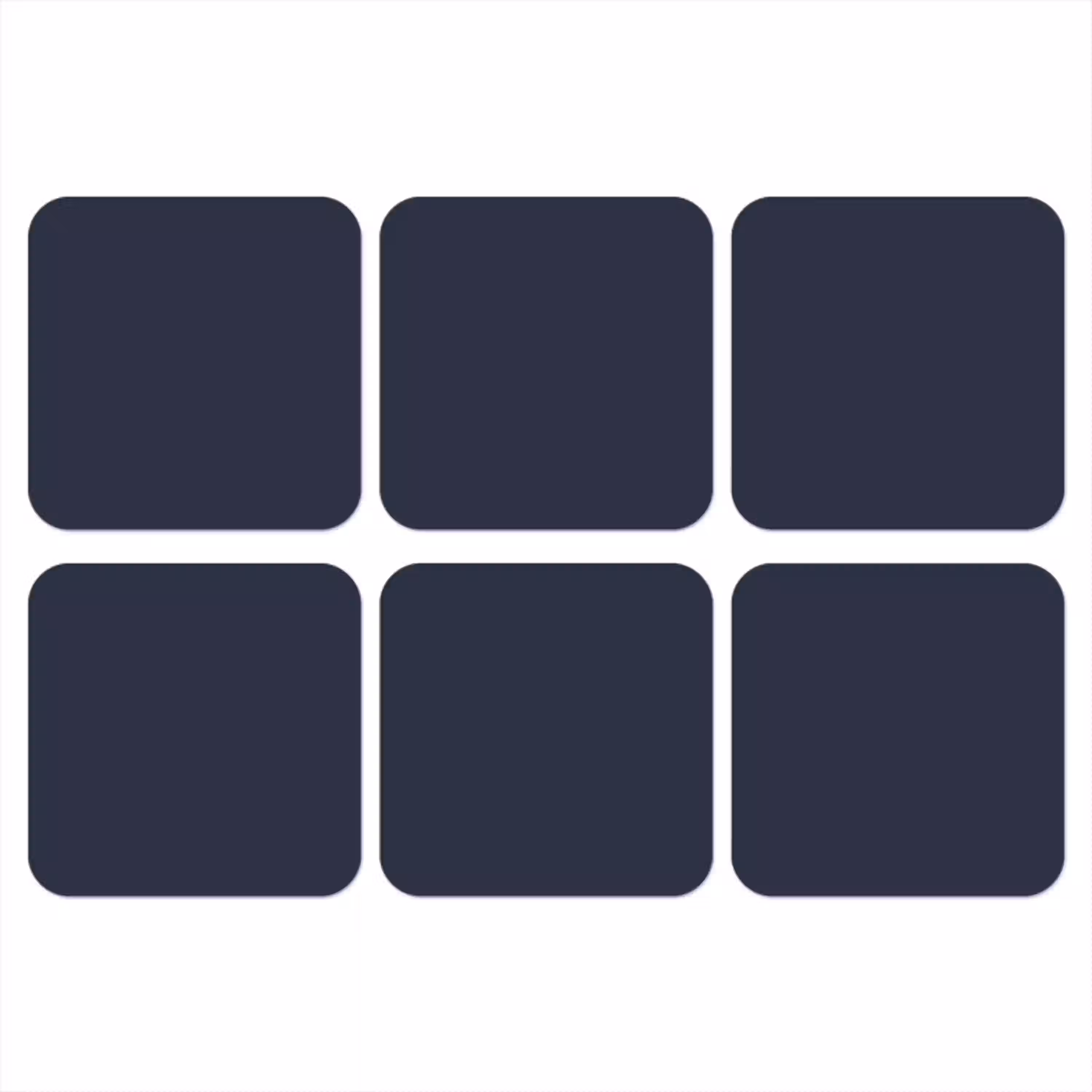 Midnight - Swing - Blauw onderzetter kurk middel 366 -3d
