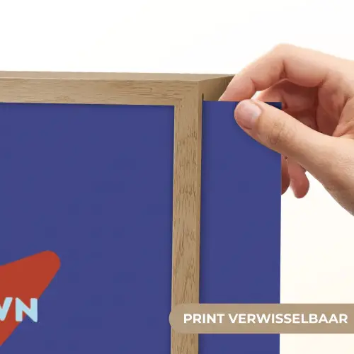 Slow down you're doing fine - Ster - Blauw Light Box met batterij (Wandlamp) middel -USP_websiteprintNL