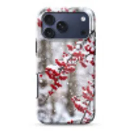 Bessen - Takken - Sneeuw - Winter - Kleurrijk Toughcase MagSafe Apple iPhone 17 Pro Max klein -3d
