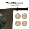 Stilleven met bloemen - Schilderij van Eelke Jelles Eelkema Wandkleed katoen klein -sfeer2