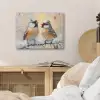 Vogels - Tak - Winter - Sneeuw PET vilt klein -sfeer3