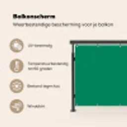 Groen - Bos - Kleuren Balkonbeschermer Duitsland klein 596 -specs_NL