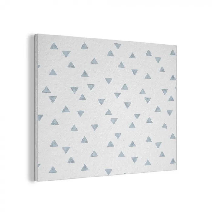 Blauw - Driehoek - Patroon PET vilt klein 837 -3d