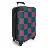 Squares - Blauw/Rood NBS - Handbagage koffer - Kinderen Unisex middel -productfoto_3d
