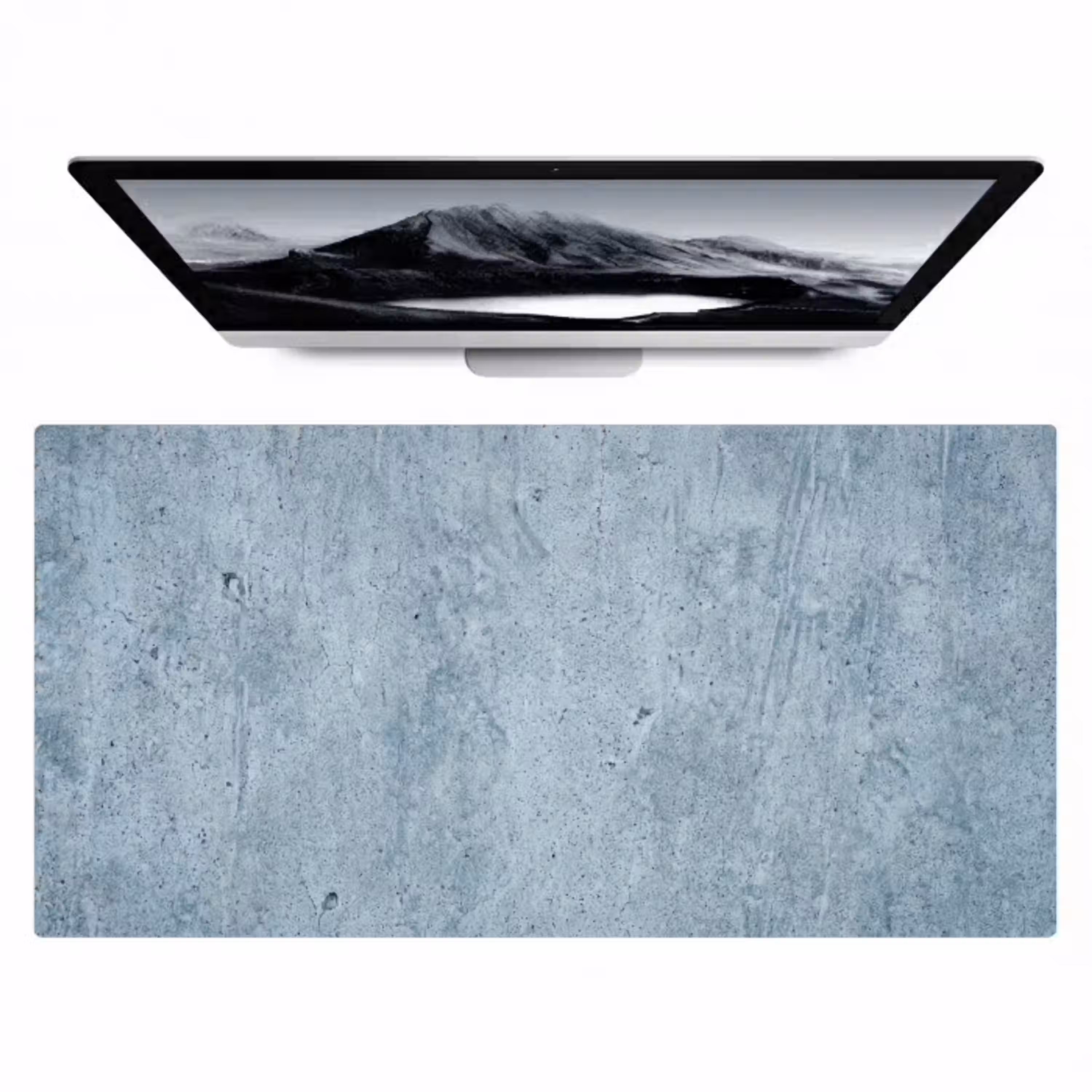 Oppervlak - Ruw - Abstract - Modern - Grijs Muismat XXL klein -zzz3d