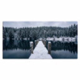 Steiger - Meer - Sneeuw - Bergen - Rustgevend Muismat XXL klein -3d_leeg