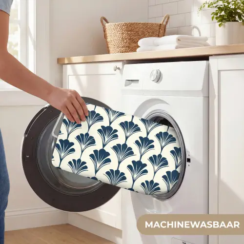 Klassiek - Motief - Blauw WCmat klein 1009 -USP_WasbaarNL