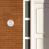 Beige marmer - Klassiek Naambord Rond klein -sfeer3-rond-XS
