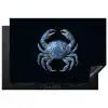 Krab - Delfts blauw - Dieren Inductie beschermer vinyl 3mm klein -3d
