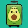 Kawai - Avocado - Groen Kinderkoffer - Zwart klein -zzz_website3d_nbs