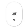 Quotes - Lief - Spreuken Wandcirkel Ovaal Forex klein -3d