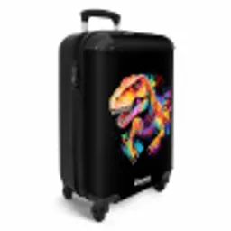 Dinosaurus met kleurrijke graffiti NBS - Handbagage koffer - Unisex middel -productfoto_3d