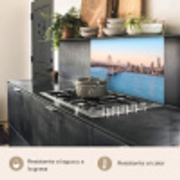 Water - Brug - Skyline - Modern keuken achterwand 2 middel -usp_ES