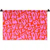 Love - Roze - Valentijn - Rood Wandkleed katoen klein 269 -zz3d
