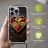 Houten - Hart - Kleurrijke - Specerijen Hoesje iPhone 16 Pro Max met koord klein -sfeer2_NL