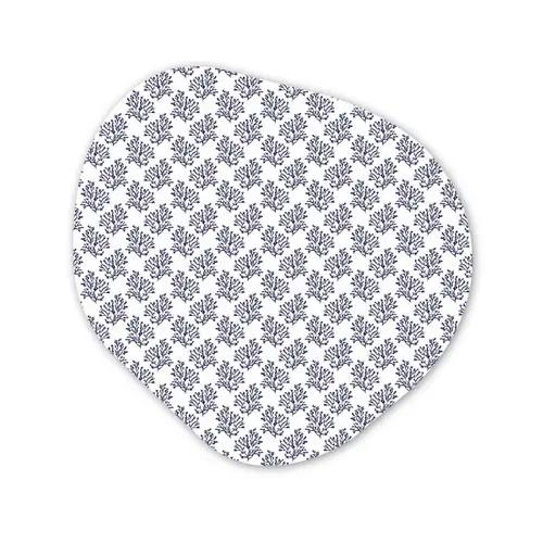 Oceaan - Koraal - Blauw - Wit Wandcirkel Organisch Forex 3mm klein 629 -3d