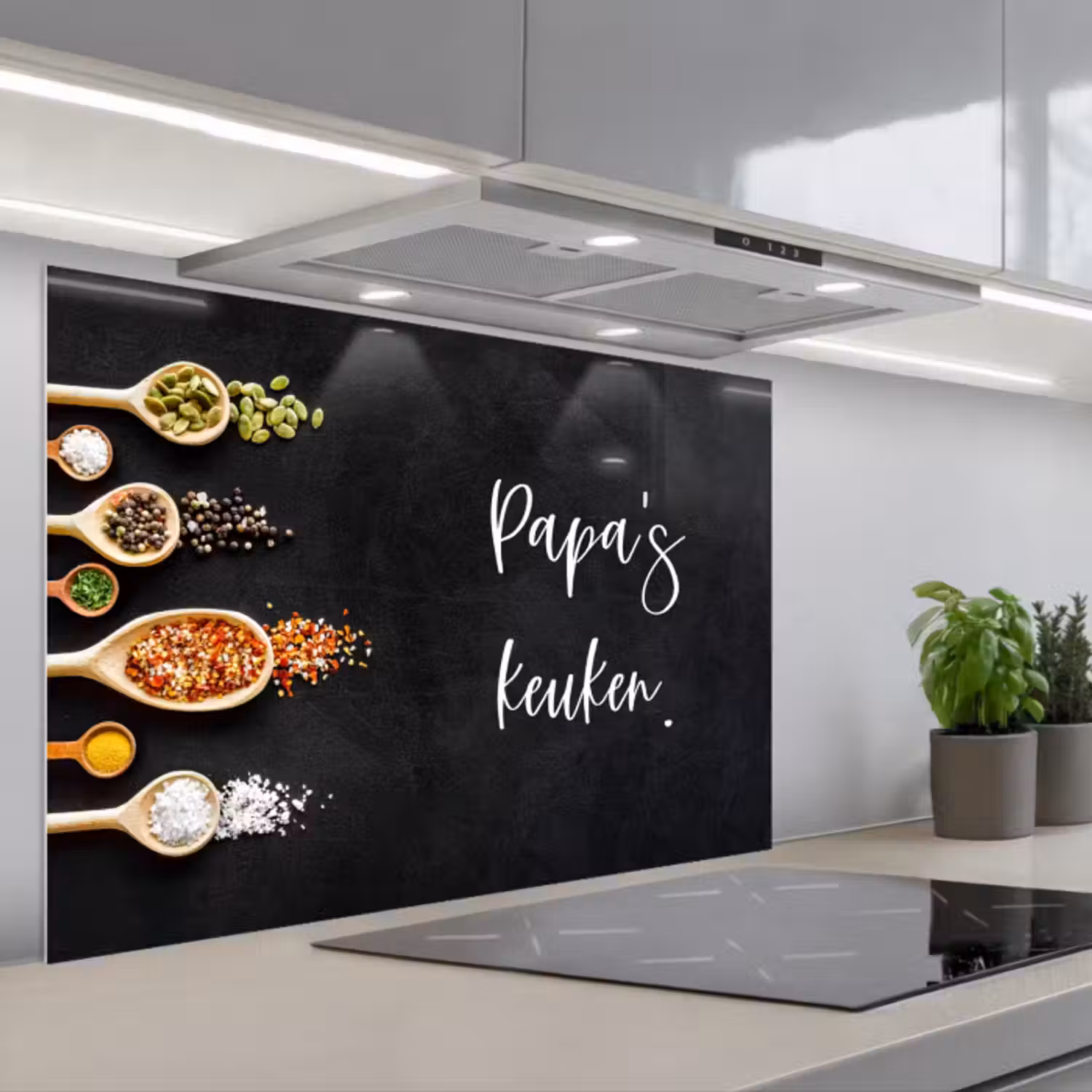 Spatscherm keuken - Quotes - Spreuken - Keuken - Papa's keuken - Papa