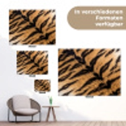 Realistisch - Tijgervacht - Zwart tuinposter los doek klein -Xsfeer9_DE