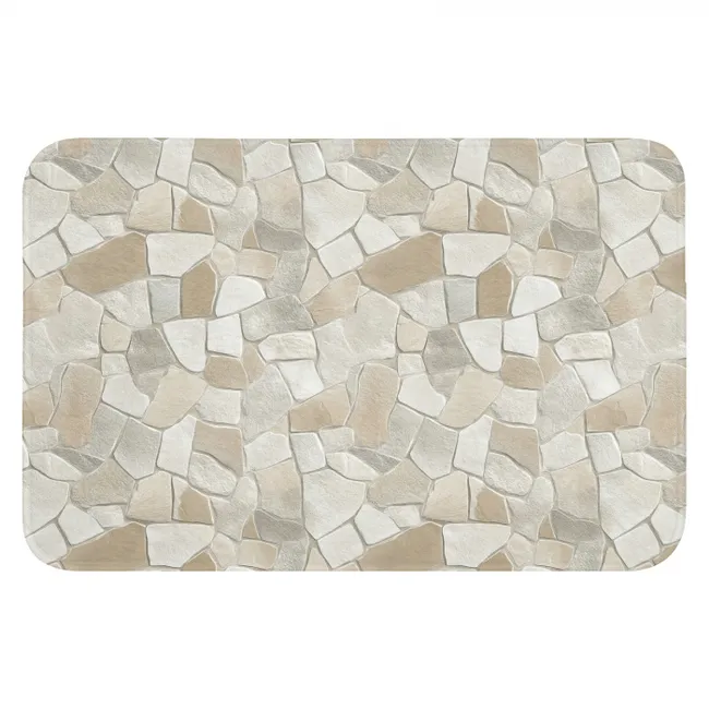 WC Mat - Mozaïek - Stenen - Beige