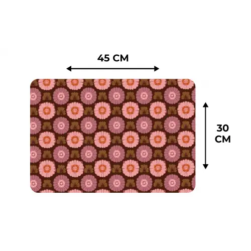 Retro - Madelief - Roze Placemat vinyl groot 368 -specs